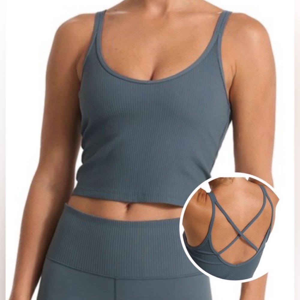 Vuori Rib Crop Tank EUC
